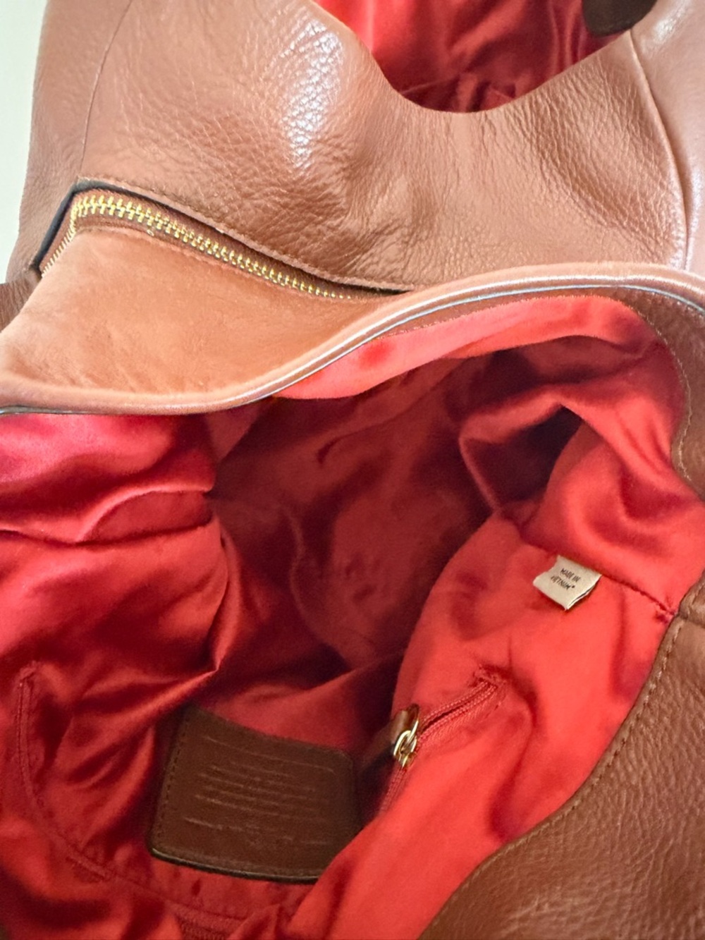 COACH Leather Shoulder Tote - Picture 12 of 14